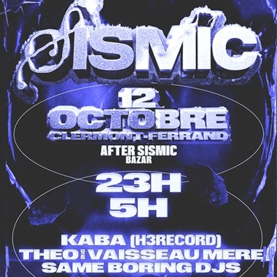 AFTER SISMIC - BAZAR Le 12 oct 2024